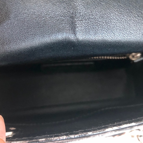 Christian Dior Lady Mini Metalli Black Lizard Skin - Picture 9 of 12